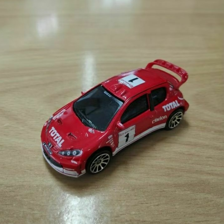 majorette Peugeot 206 WRC rally red total rallye monte Carlo merah langka vhtf loose bkn polo fiesta