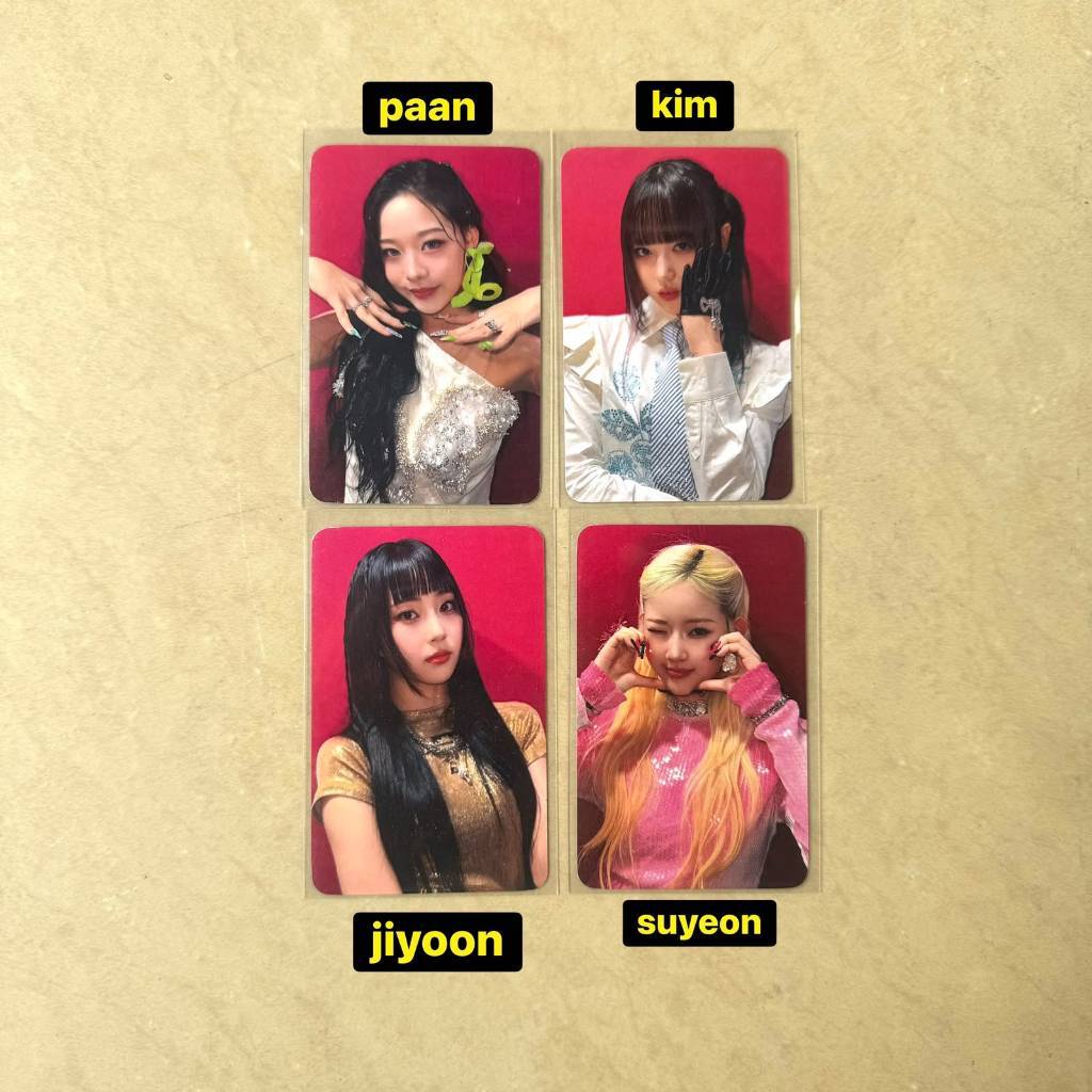 PHOTOCARD VVUP KIM PAAN JIYOON SUYEON FANSIGN WINNER IN JAKARTA MARK & LOONA