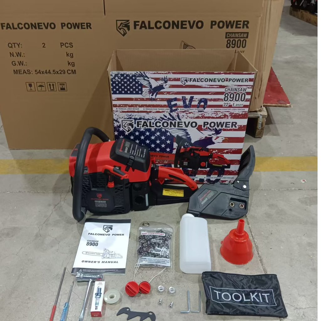 Chainsaw Falconevo 9000 bar 25”/ Falconevo 8900 bar 22" /  Floky 6800 22" / Floky 9800 25" / Tanoss 