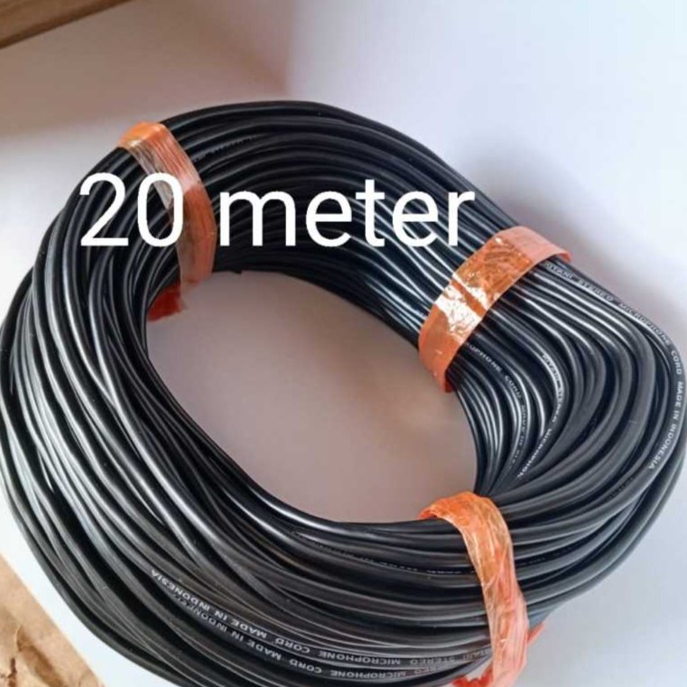 Kitani Kabel Head Audio Stereo Hitam Panjang 20 Meter Bagus (Bukan Kabel Mic)