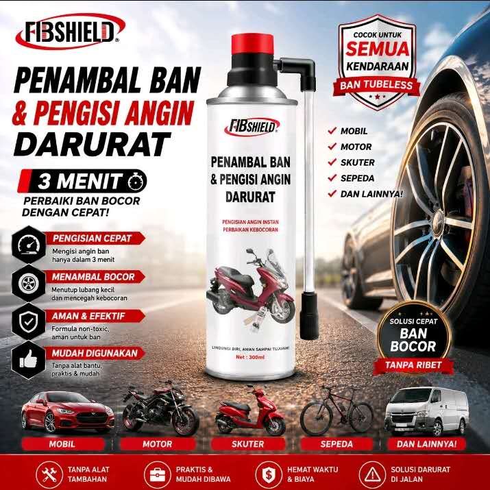 FIBSHIELD - Tyre Inflator & Sealer 300ml