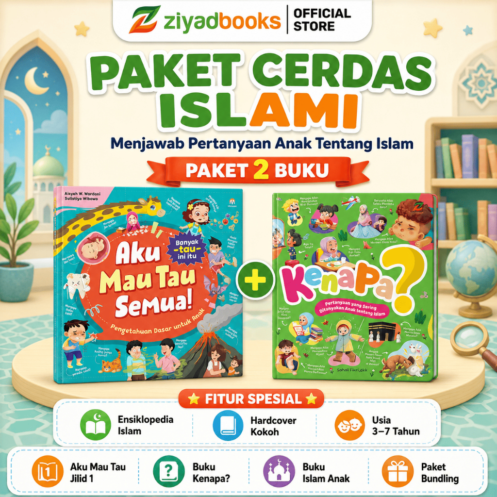 Paket Cerdas Islami (Buku Kenapa ? Pertanyaan Tentang Islam + Aku Mau Tau Semua Jilid 1 ) Bundling -