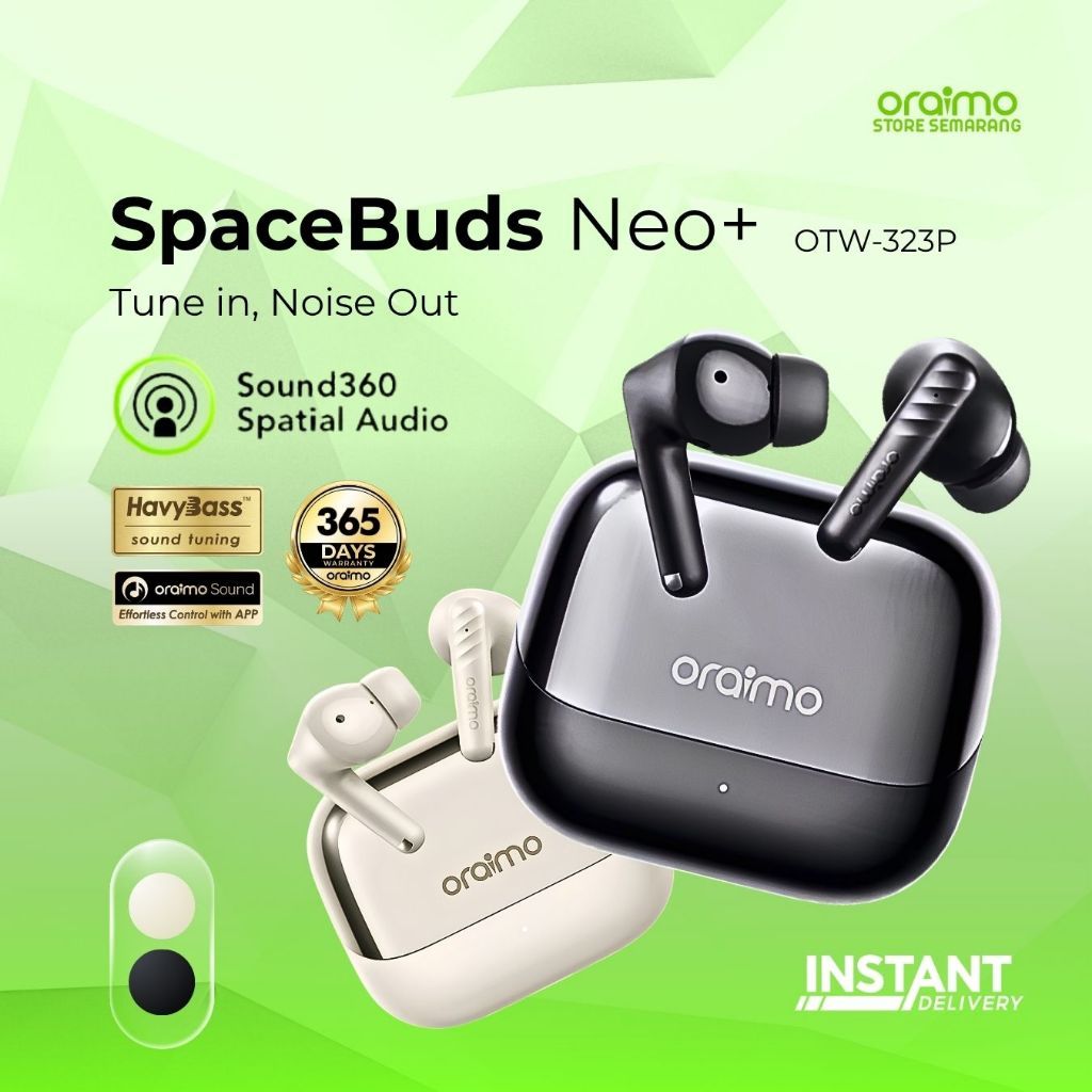 Oraimo TWS Earphone OTW-323P Bluetooth Earphone Headset Wireless ANC