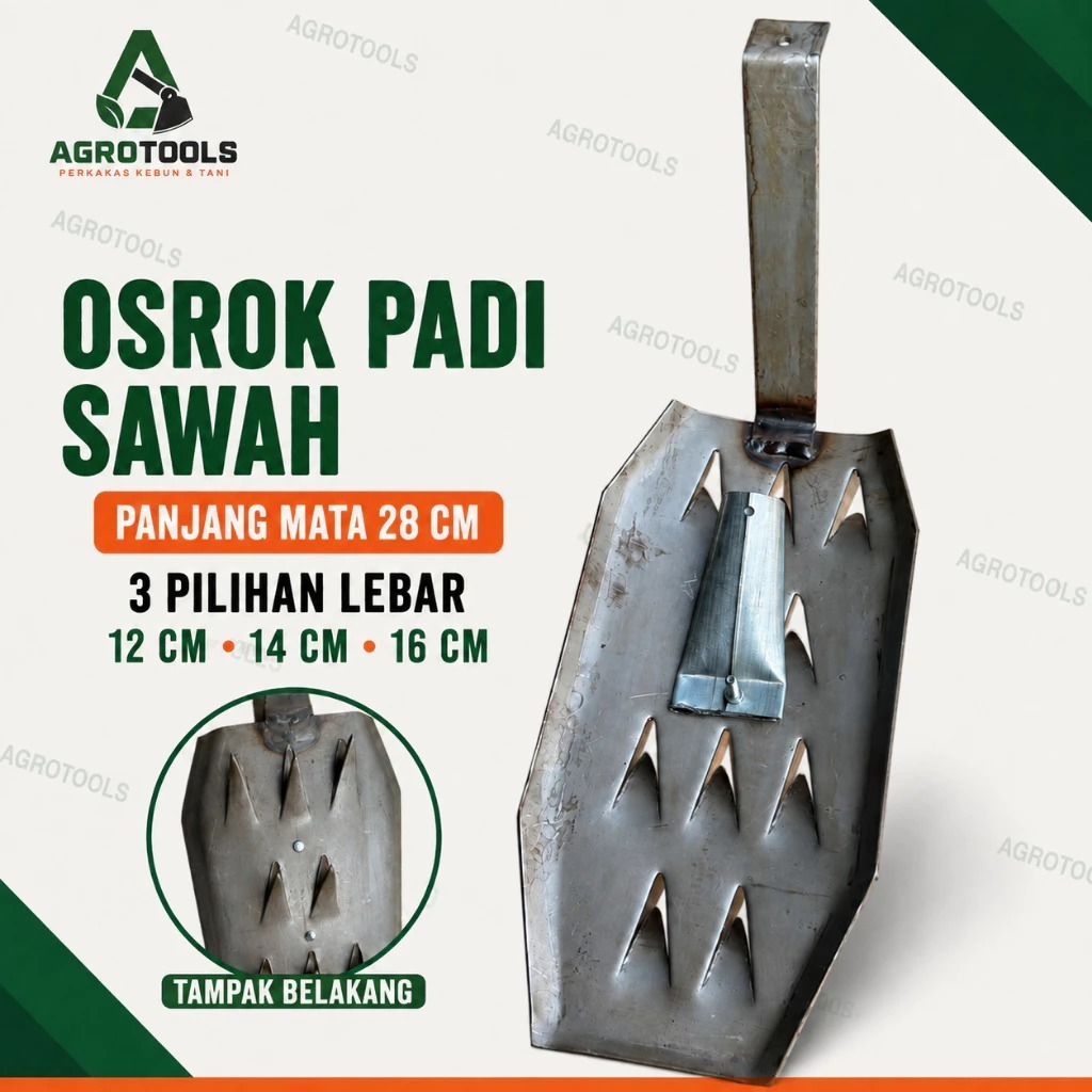 Osrok Garuk Sorok Padi Besi Manual Alat Maton Paton dan Rumput Sawah