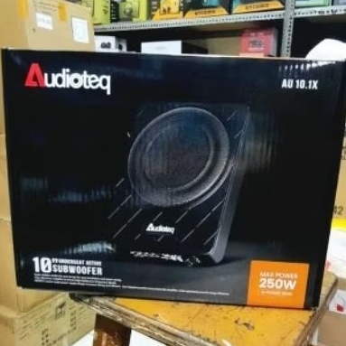 Subwoofer10 inch slim kolong jok Aktif Audioteq