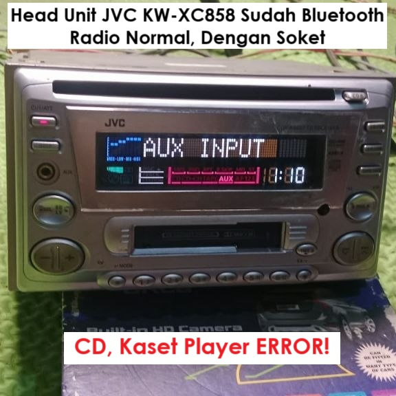 Tape Mobil Jadul JVC KW-XC858 | Radio Tape Kaset Jadul Sudah Bluetooth | Kondisi Bekas