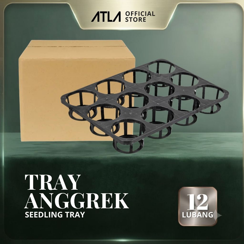 Atla Pot Tray Semai Bibit Anggrek 12 Lubang isi 50 Flexible Seedling Karton