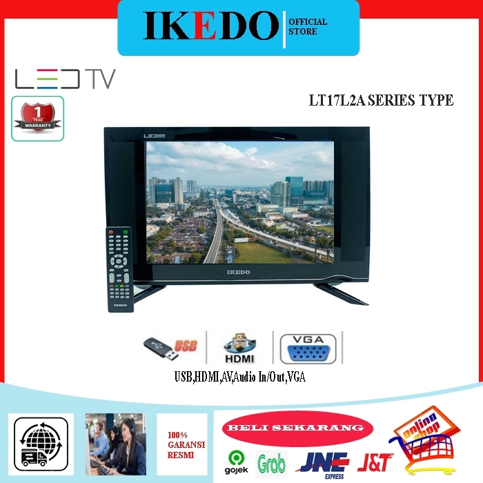 IKEDO TV LED 17 Inch LT-17L2A FULL HD DISPLAY MURAH TERBARU