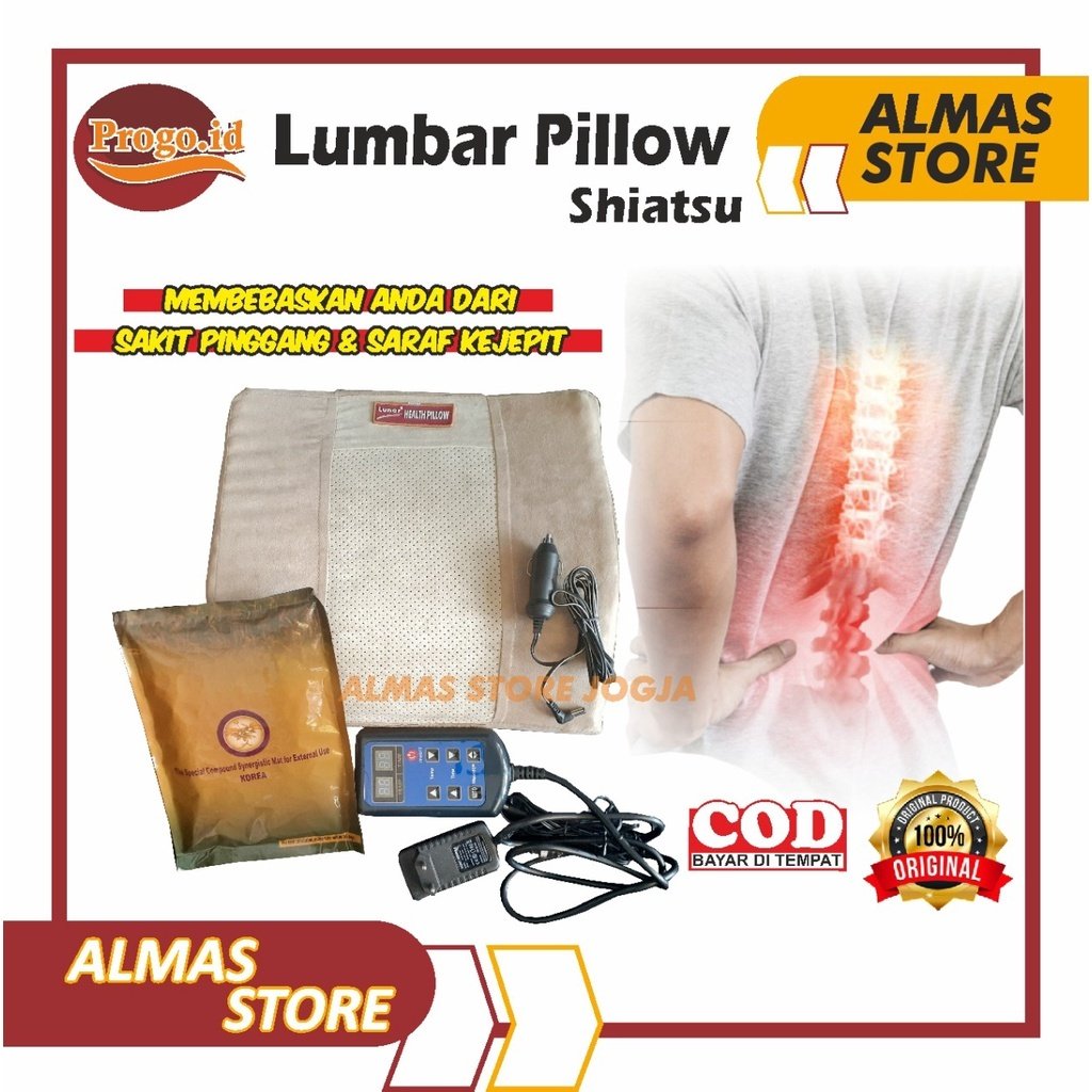 Lunar Health Pillow Bantal Lumbar Pillow Terapi Tulang Belakang