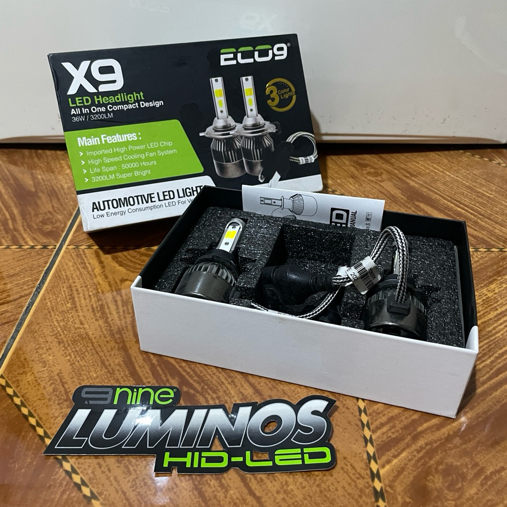 Lampu LED Luminos X9 3 Color HB4