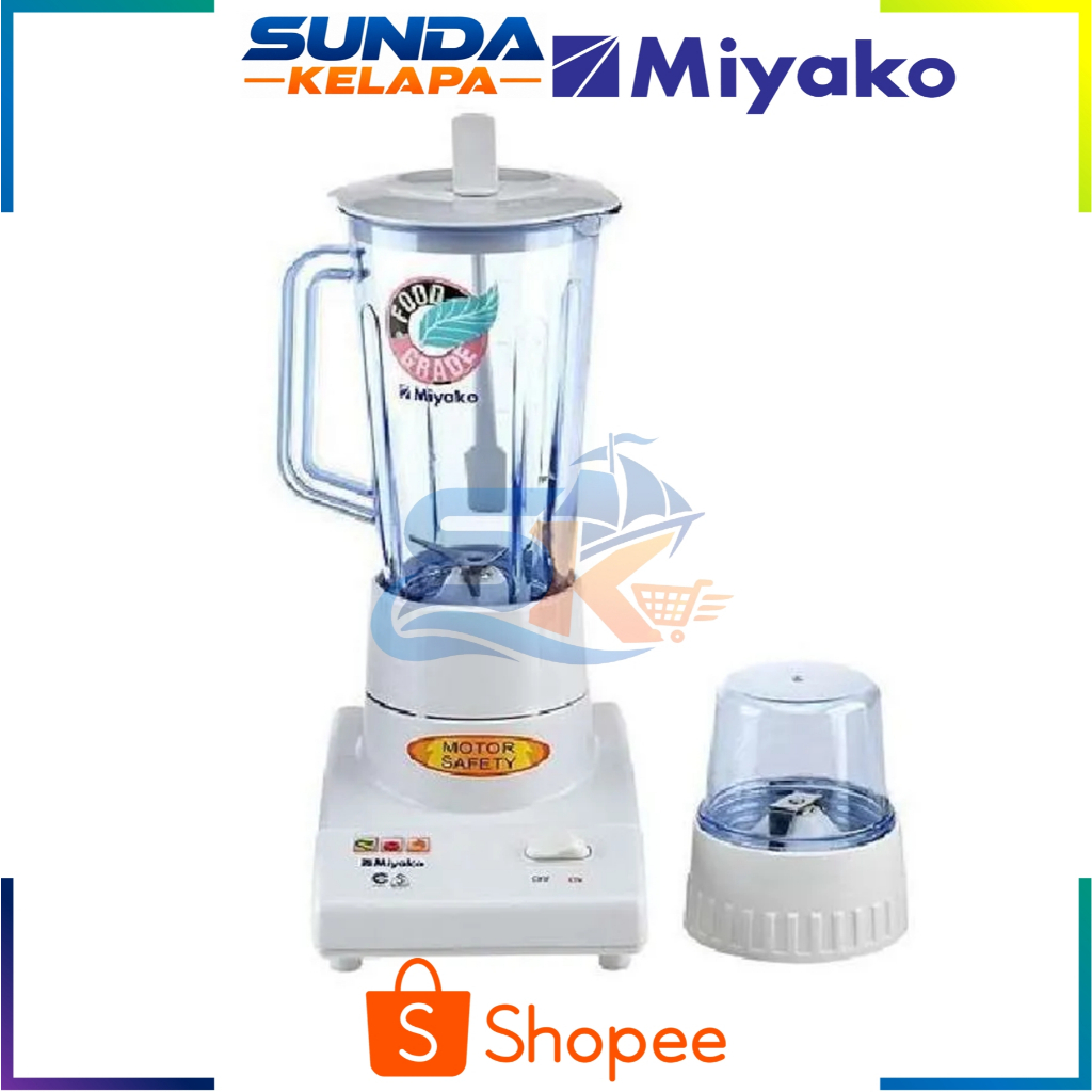 Miyako BL-101PL Blender Plastik 1 Liter 2 in 1 - BL-101 PL - BL 101PL - BL 101 PL - BL101PL - BL101 