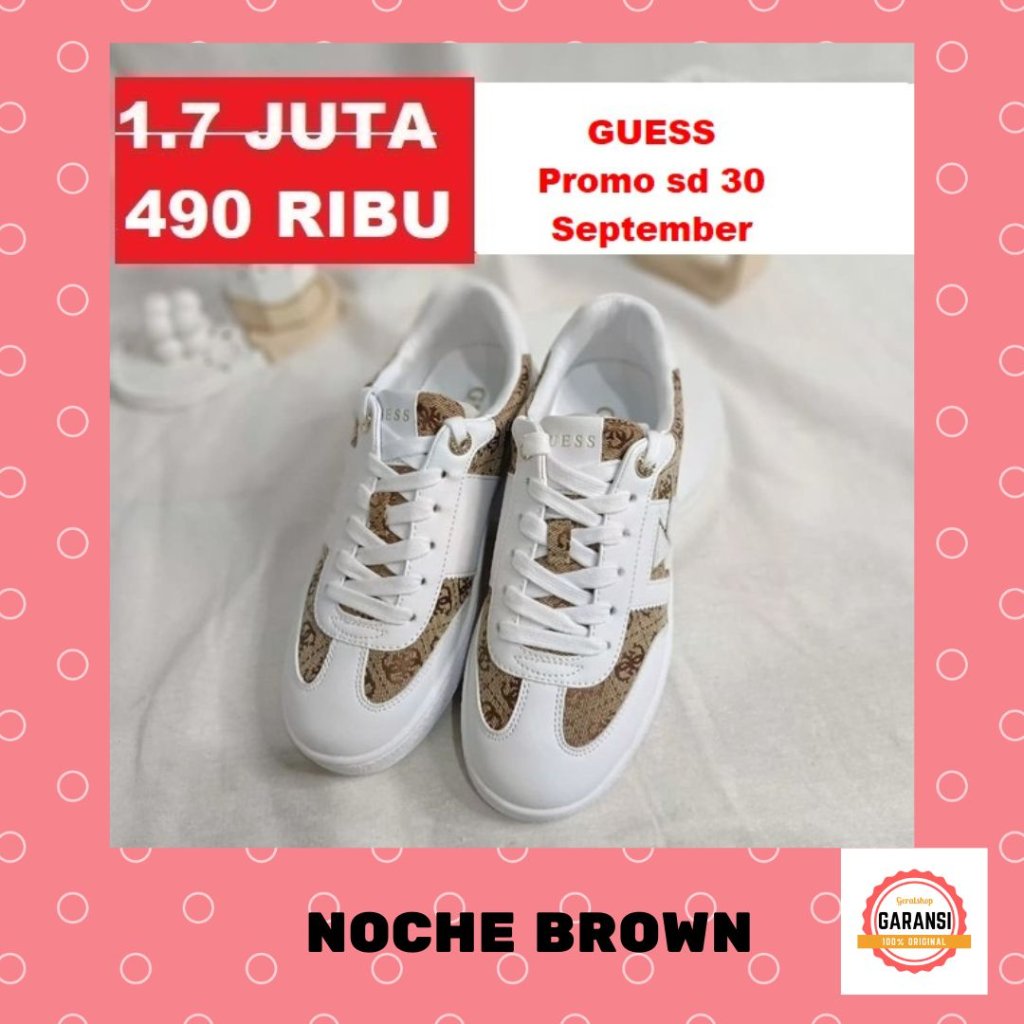 Sepatu sneakers wanita seri NOCHE Guess 100% original store