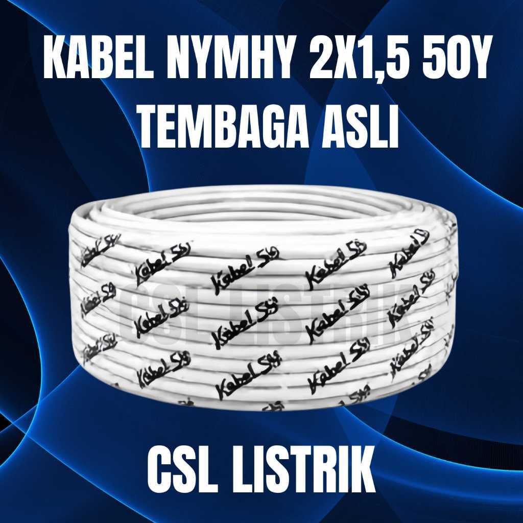 Kabel Listrik Serabut NYMHY 2x1,5 / Kabel Isi 2 Ukuran 1,5MM / Kabel Listrik 2x1.5MM Serabut  / Kabe