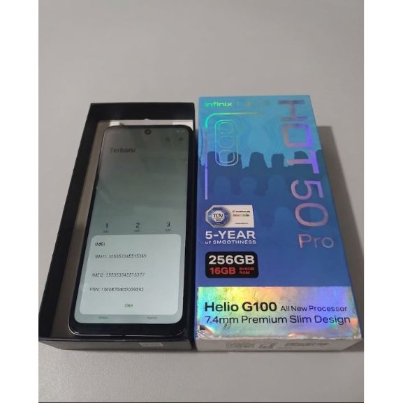 Infinix Hot 50 Pro X JKT48 8/256 GB HP SECOND FULLSET