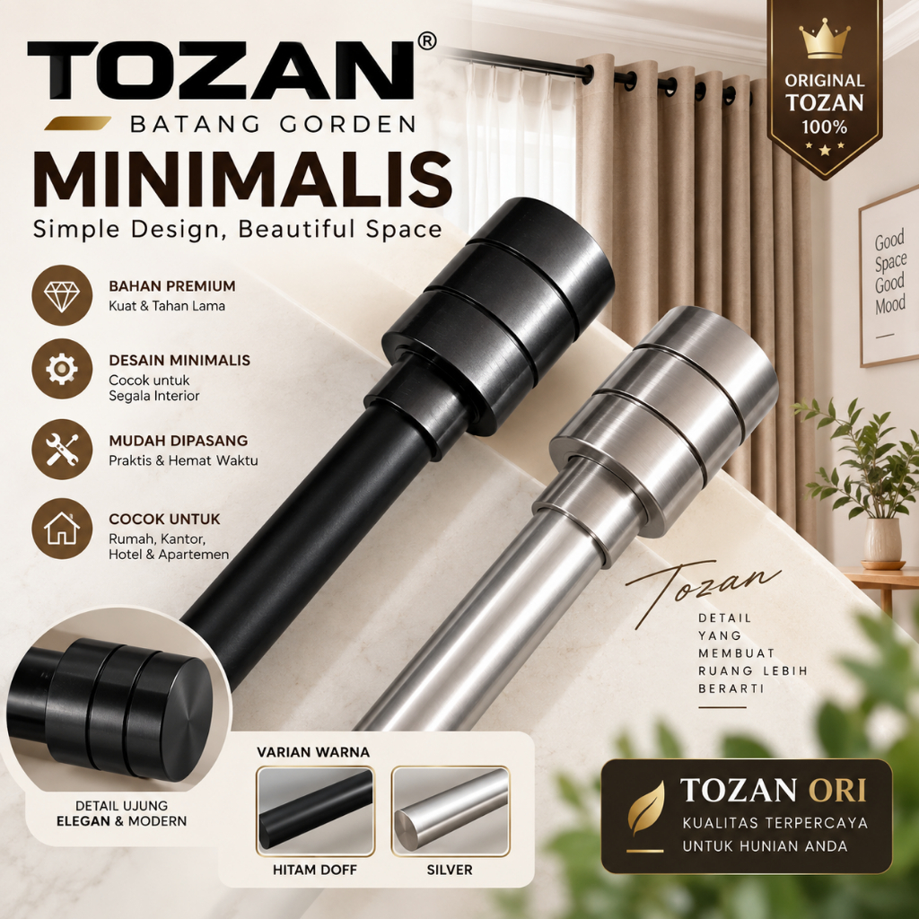 Batang gorden minimalis merk tozan ori
