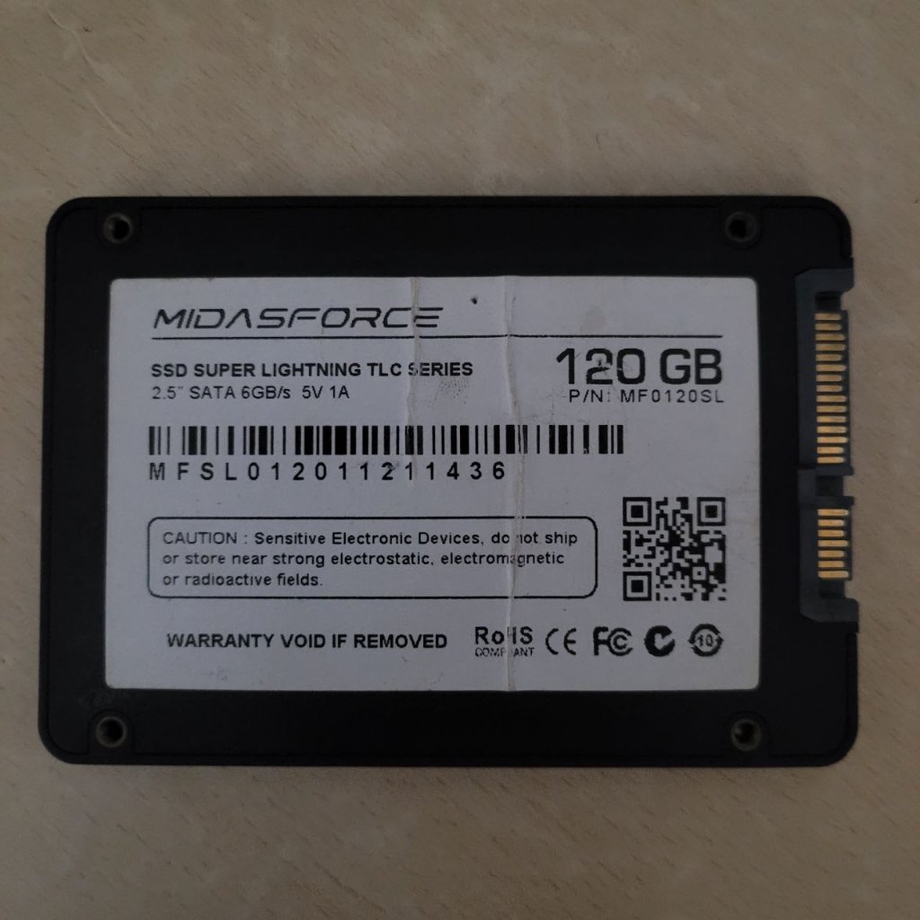 SSD SATA 120GB MIDASFORCE SECOND