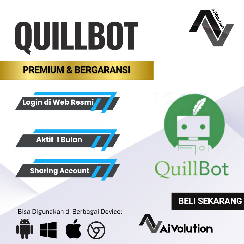 Software Quillbot Premium Parafrase 1 Bulan - Parafrase & Writing Assistant