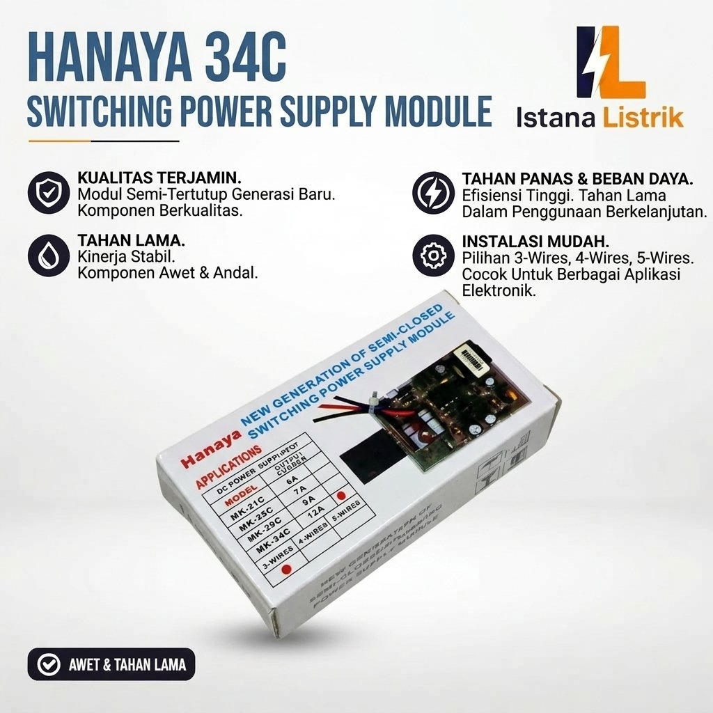 34" 12A GACUN TV SWITCHING POWER SUPPLY MODULE MODUL REGULATOR TEGANGAN UNIVERSAL POWER SUPPLY PADA 