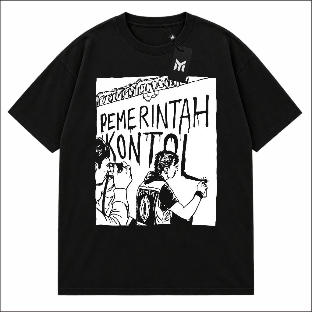 Kaos Distro Pemerintah Kontol Cotton Combed 24s