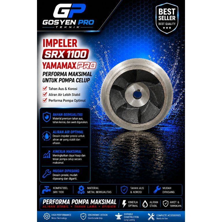 IMPELLER / KIPAS POMPA CELUP SUBMERSIBLE SRX 1100 YAMAMAX-PRO
