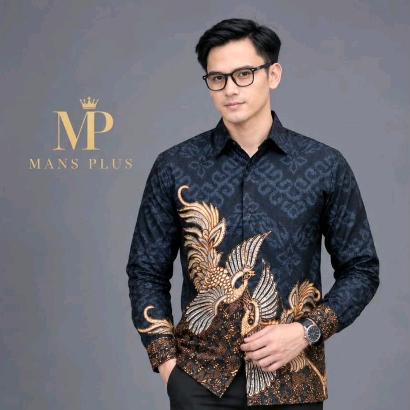 [FULL FURING] Kemeja Batik Pria Furing Jumbo 4L-5L Lengan Panjang Premium Hem Big Size XXXL Seragam 