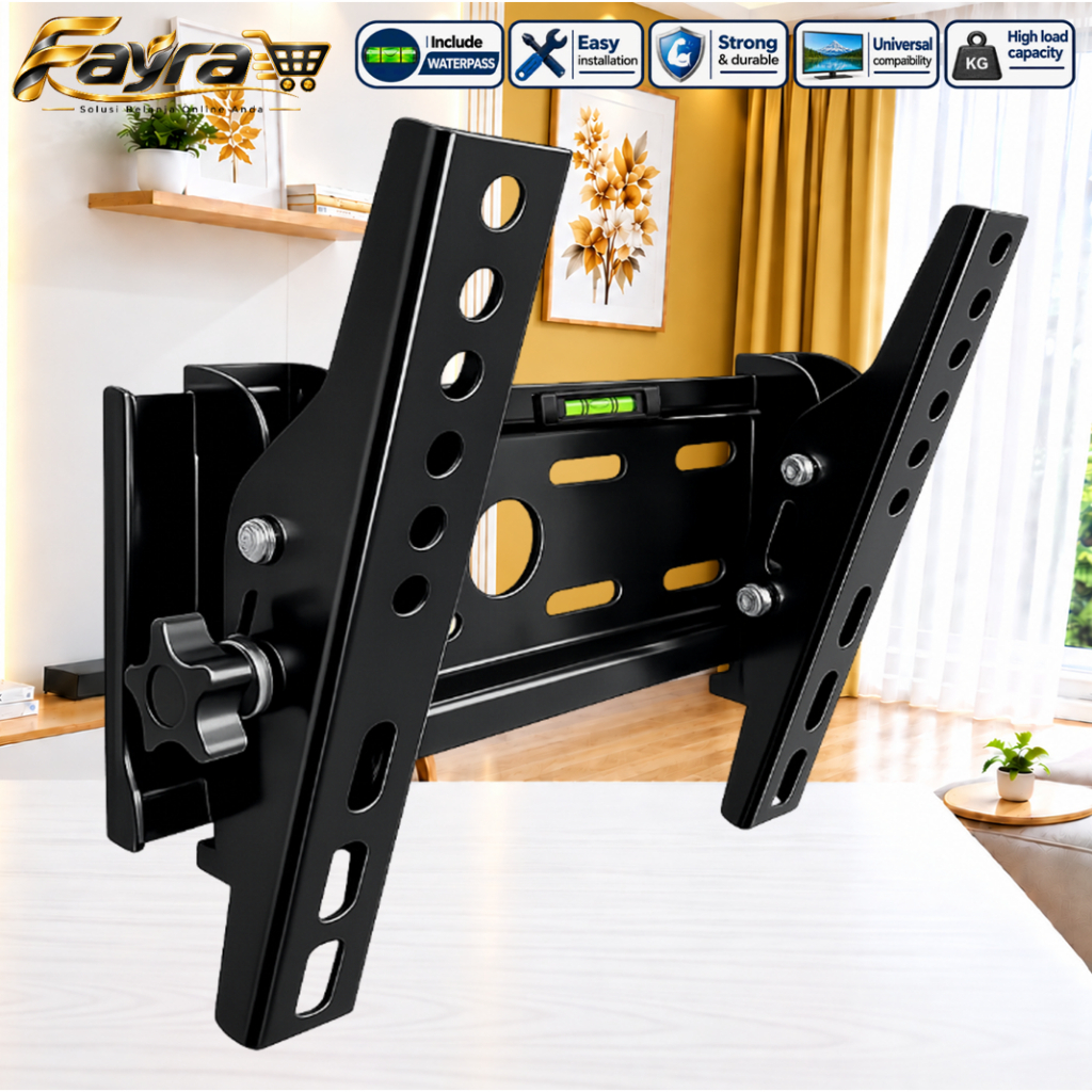 Bracket TV LED 17" - 43" Universal Nunduk Tegak cocok untuk TV LED LCD SMART TV