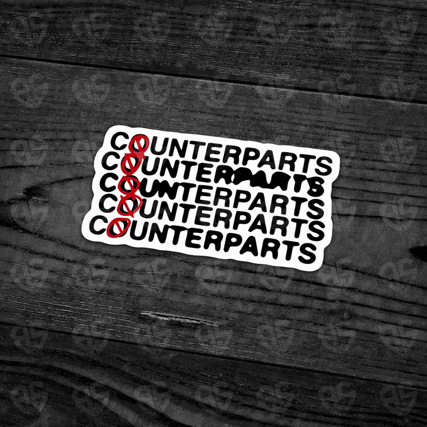 COUNTERPARTS - Sticker Band COUNTERPARTS (BOOTLEG)