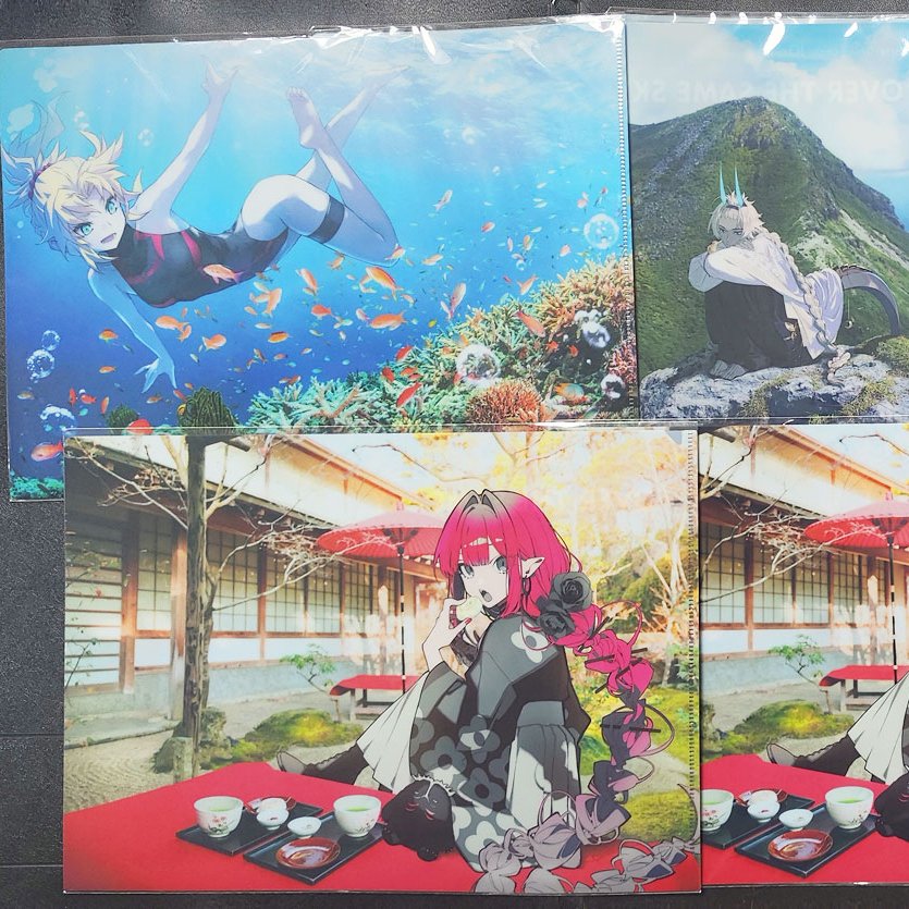 Fate Grand Order FGO Over Same Sky Kyushu Okinawa A4 Clearfile Clear File Baobhan Sith Arjuna Alter 
