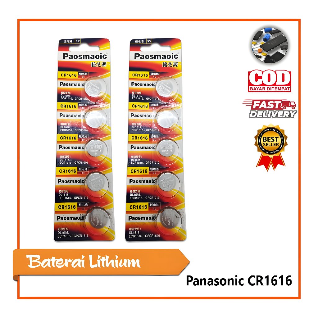 CR 1616 PANASONIC Baterai CR1616 / Battery CR-1616 / ORIGINAL MURAH
