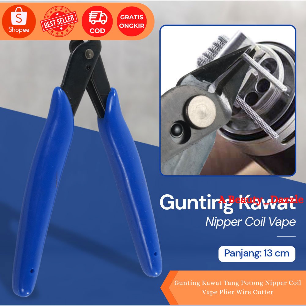 Gunting Kawat Tang Potong Nipper Coil Vapee Plier Wire Cutter