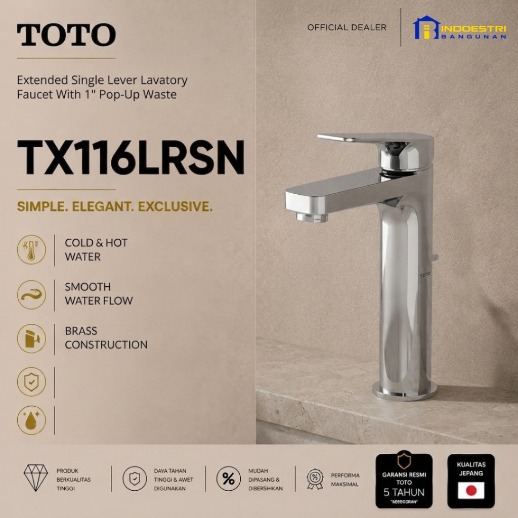 Kran Wastafel TOTO TX116LRSN / Lavatory Faucet TOTO (Hot - Cold)