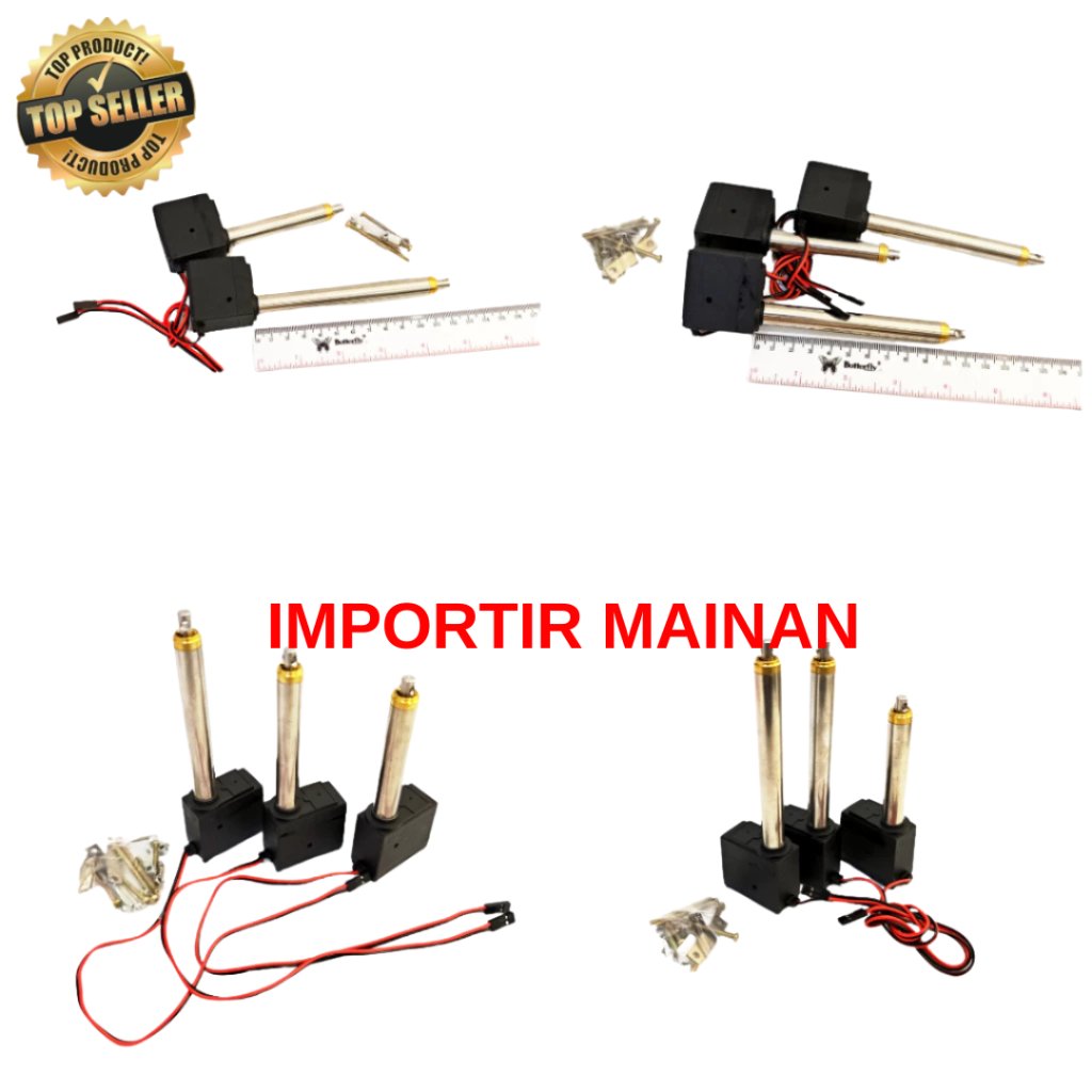 part up grade rc excavator Huina 1550 1535-1 1592 1593 lengan hidrolik penggerak - metal arm driving