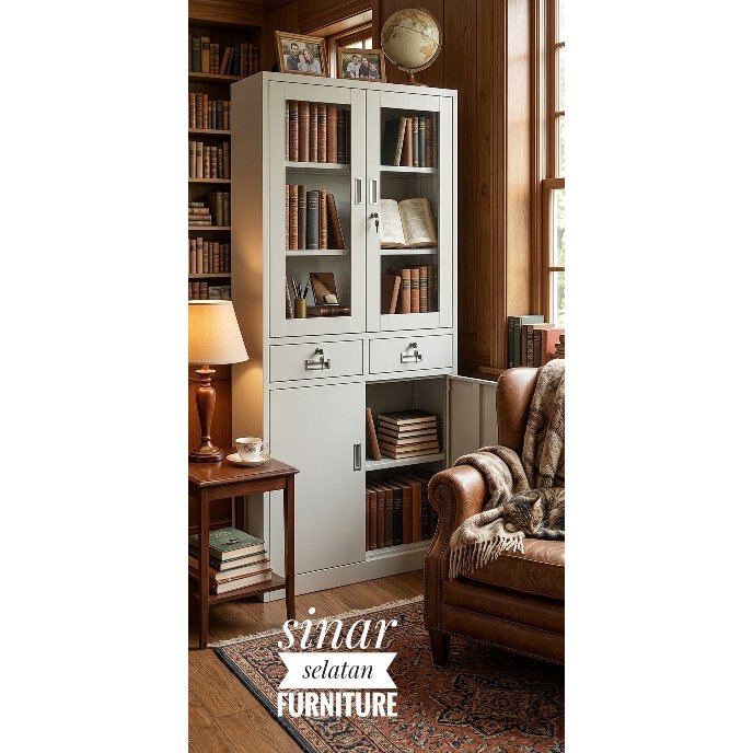 LEMARI BUKU BESI NEAT BOOKCASE