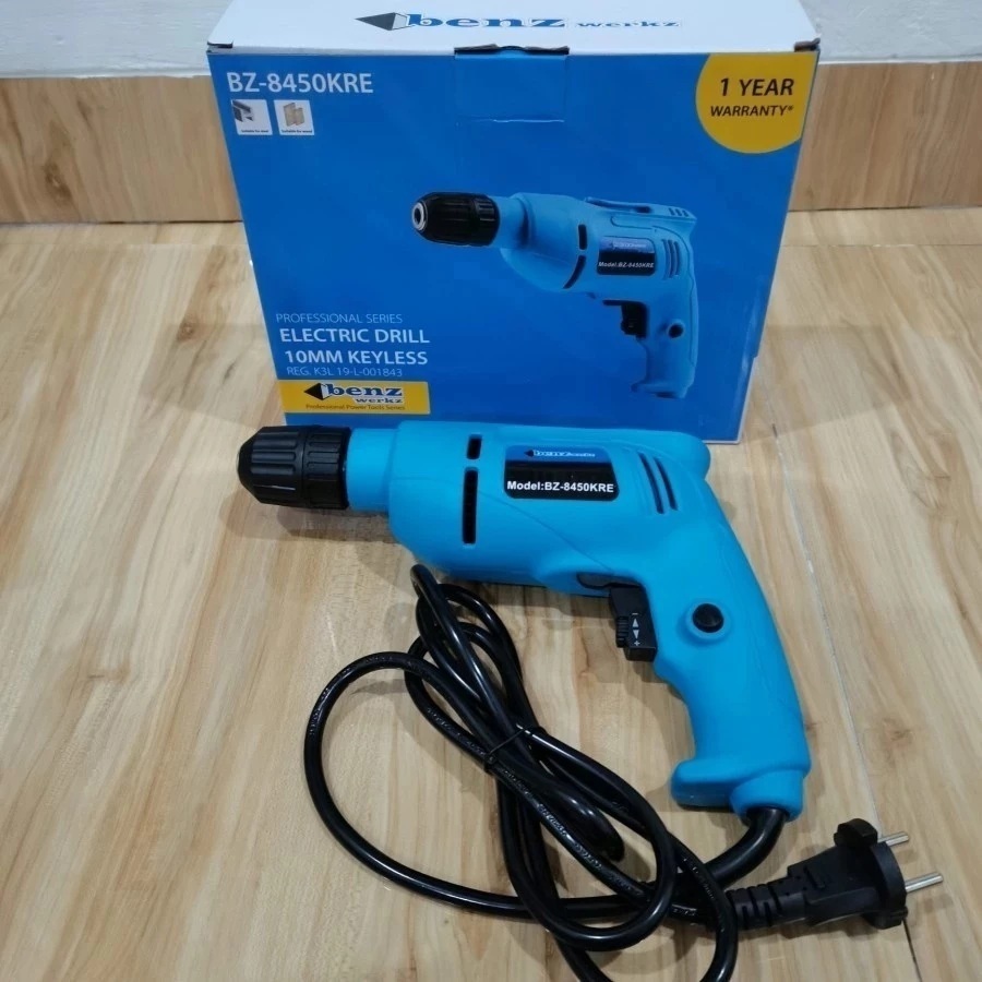 BENZ WERKZ Mesin Bor Tangan 10mm Electric Drill 10MM BZ-8450RE/BZ-8450KRE BENZ 10mm