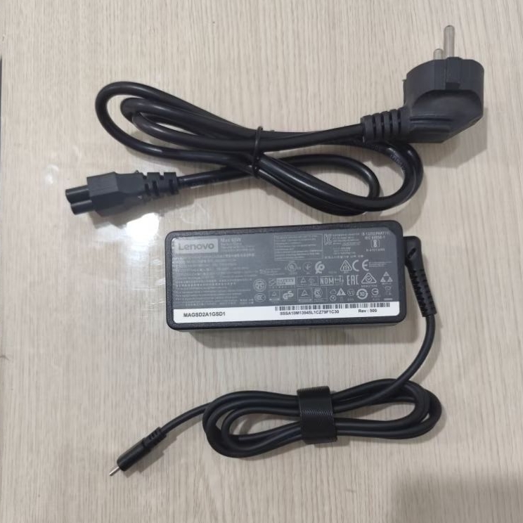 charger lenovo type c 65watt 65w original copotan