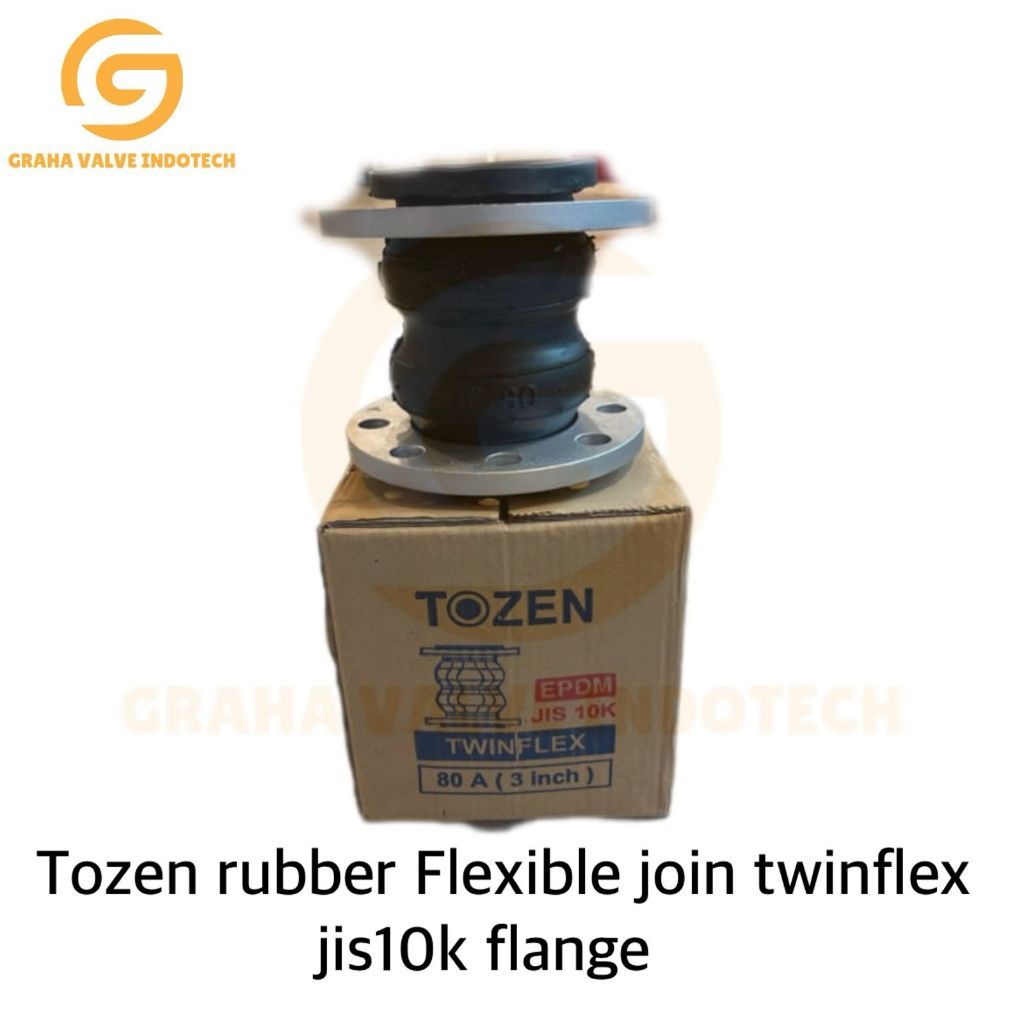 Rubber Flexible Joint Twinflex JIS10K TOZEN 6" inch / Flange