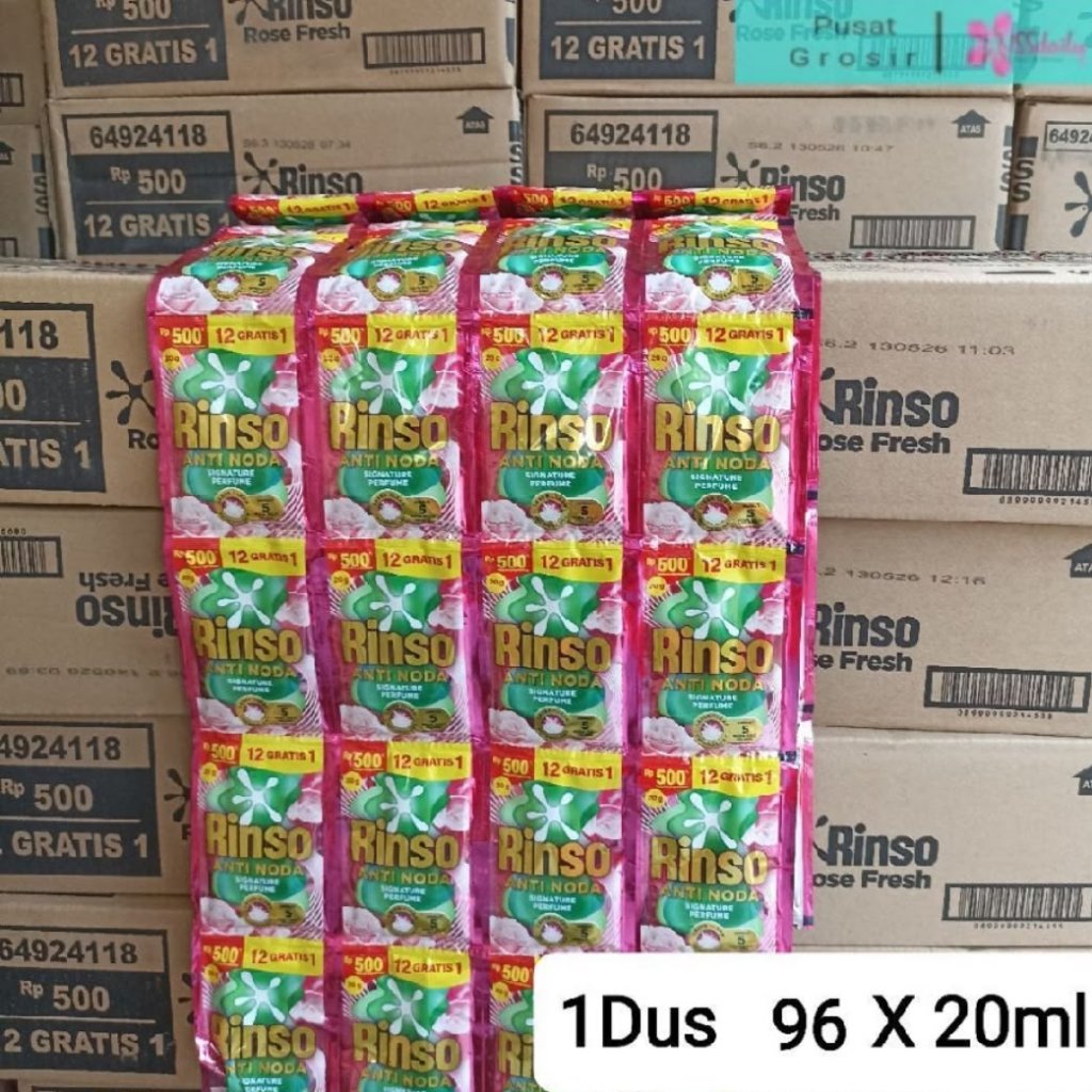 Rinso Cair 20ml 1000 1 Dus 96 Sachet