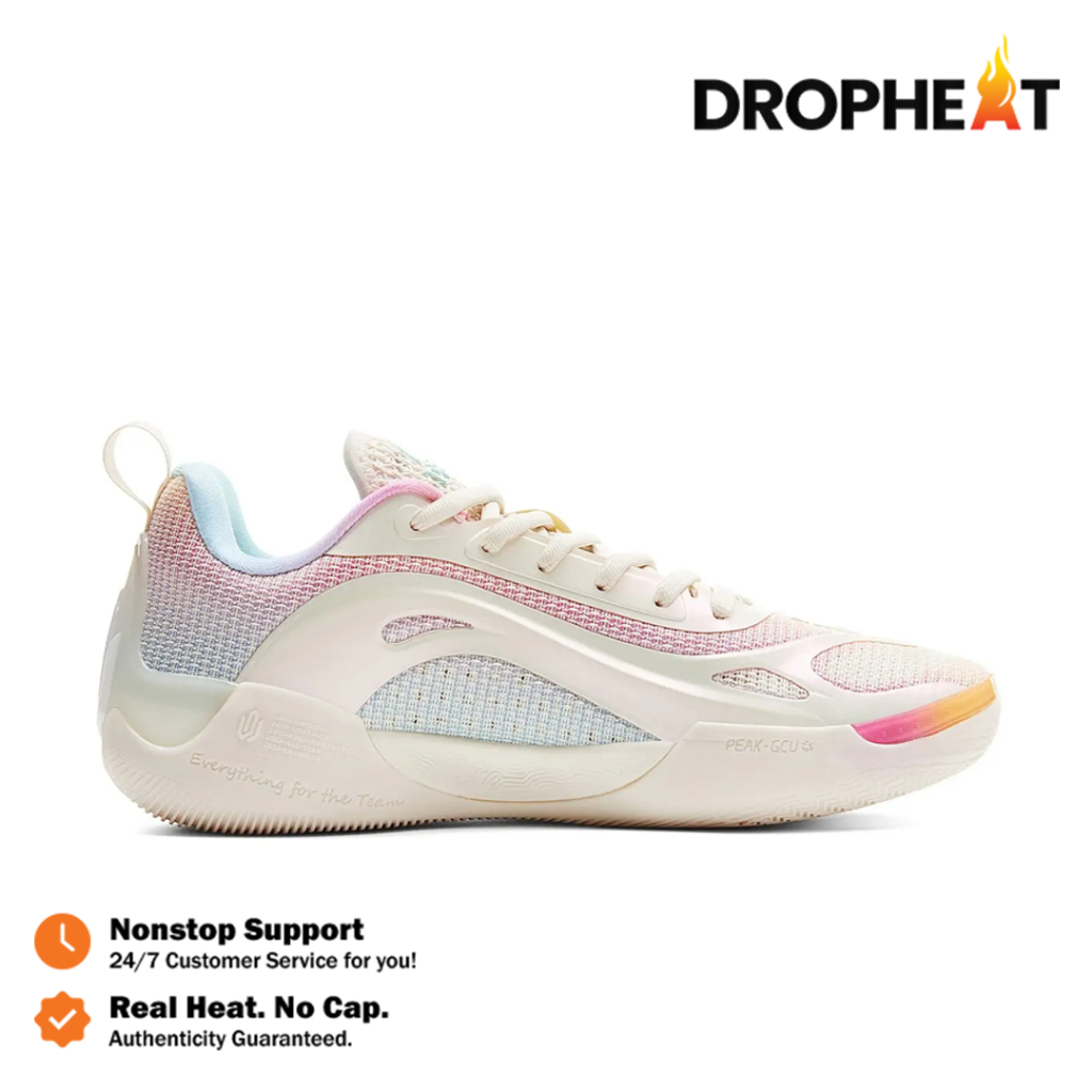 Dropheat - Sepatu Peak Andrew Wiggins AW 4 Off White Men's Basketball Sport Shoes Sepatu Olahraga Ba