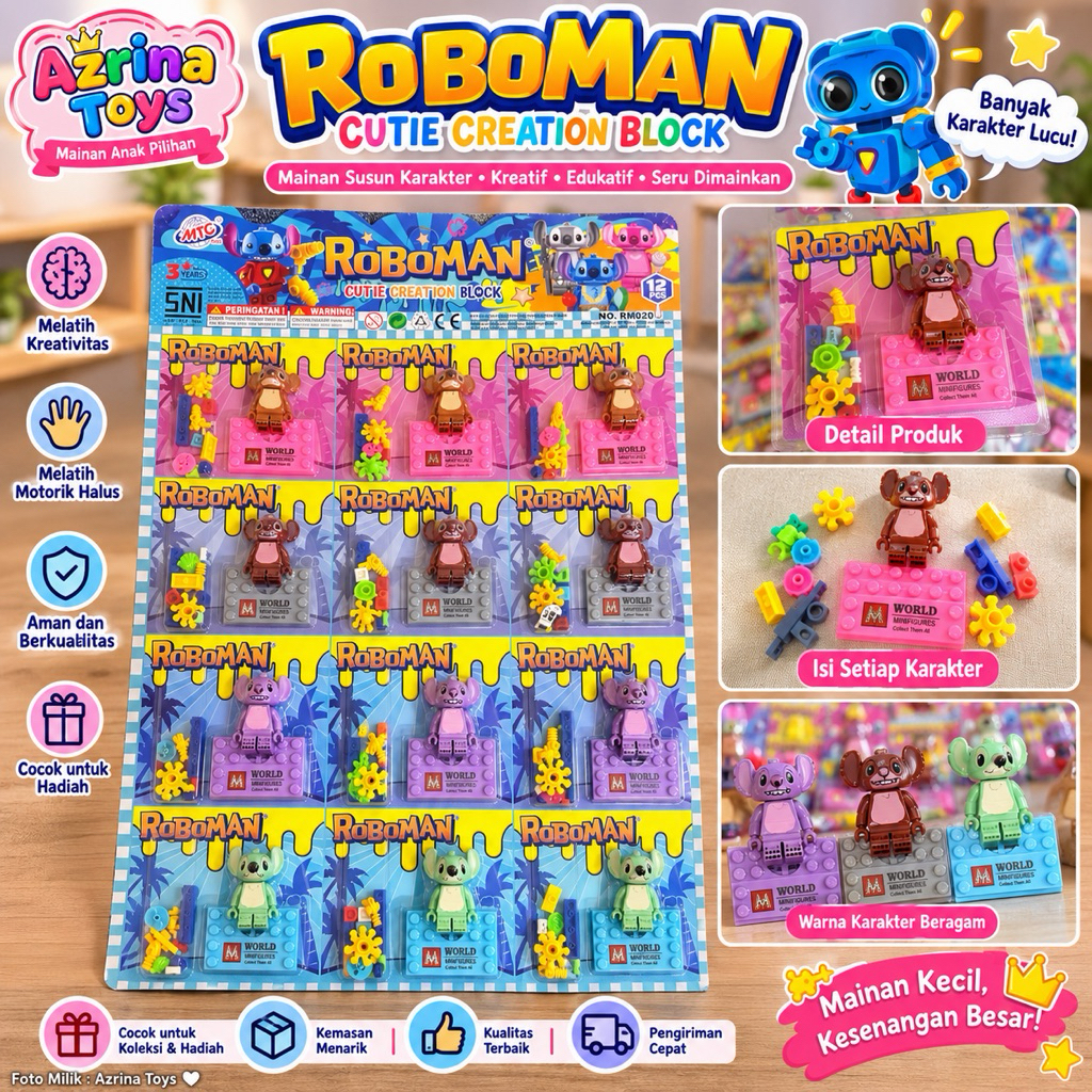 Fk Block Roboman Female / Lego Roboman Cewek