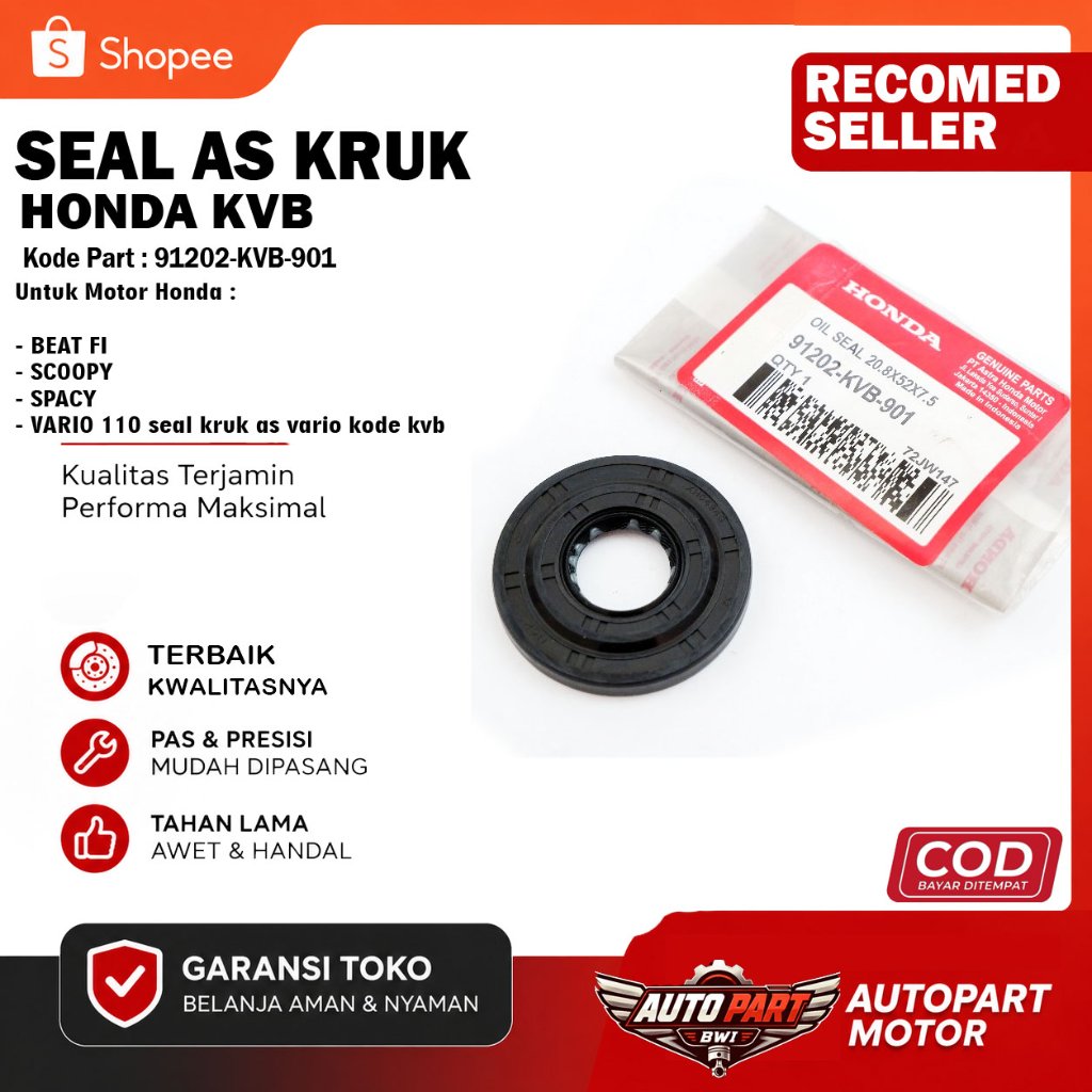 SEAL KRUG AS / SEAL KRUK AS ORI VARIO 91202-KVB-901 91202KVB90