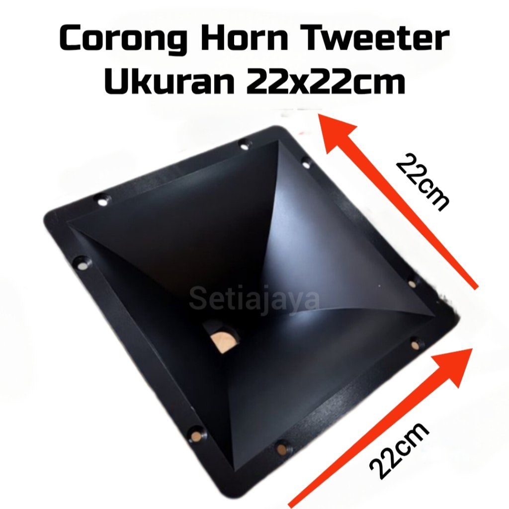 Corong horn Tweeter plastik Tebal ukuran 22 X 22cm