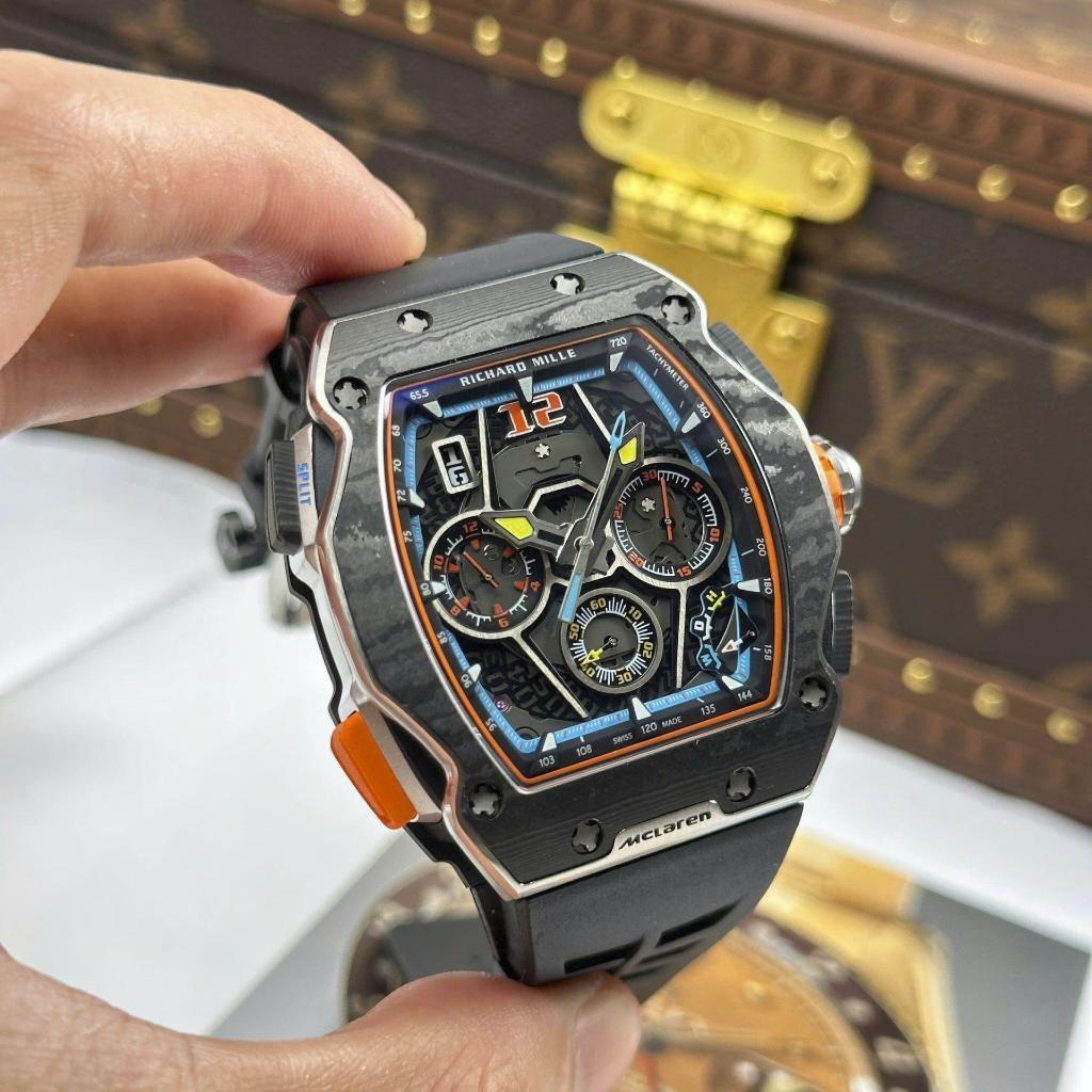 Mewah SWCL SWISS RM 65-01 Mclaren Black rubber Automatic