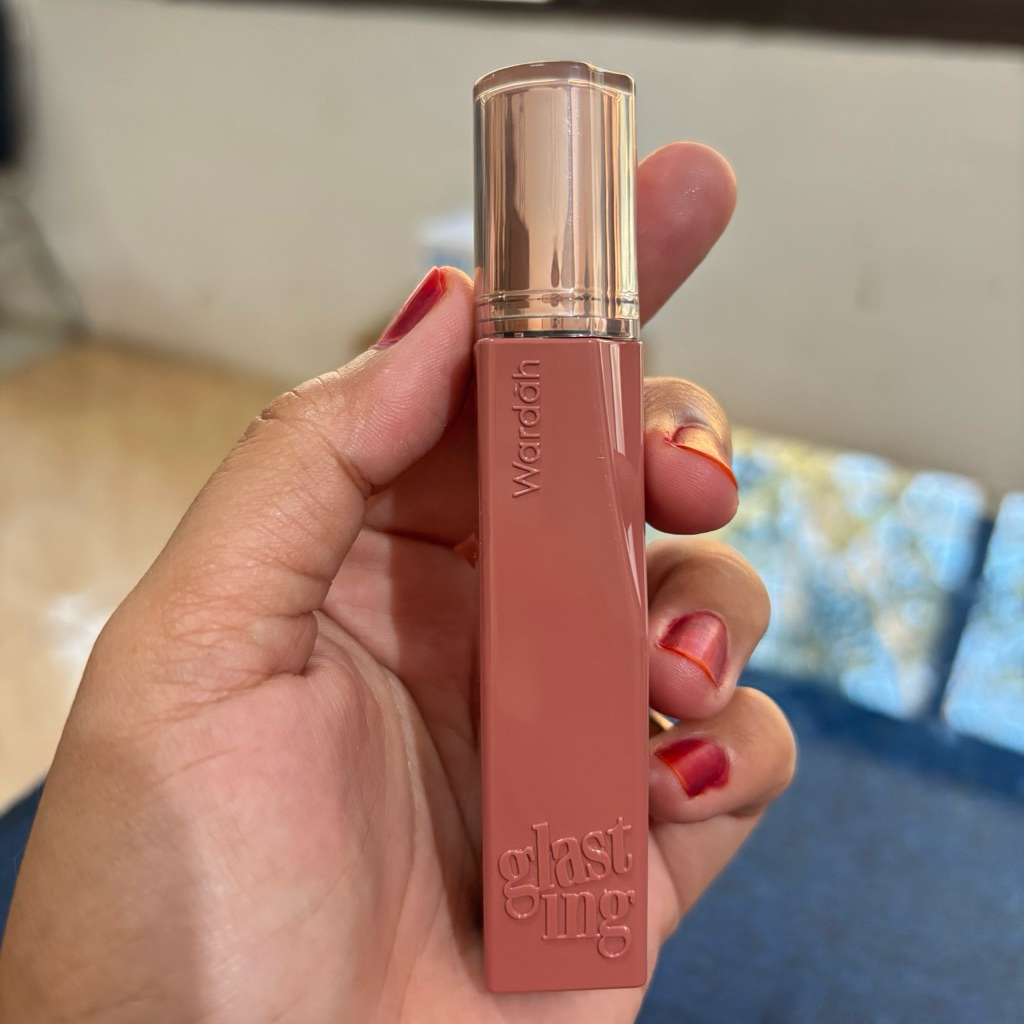 Lip Gloss Wardah Glasting warna nude pink