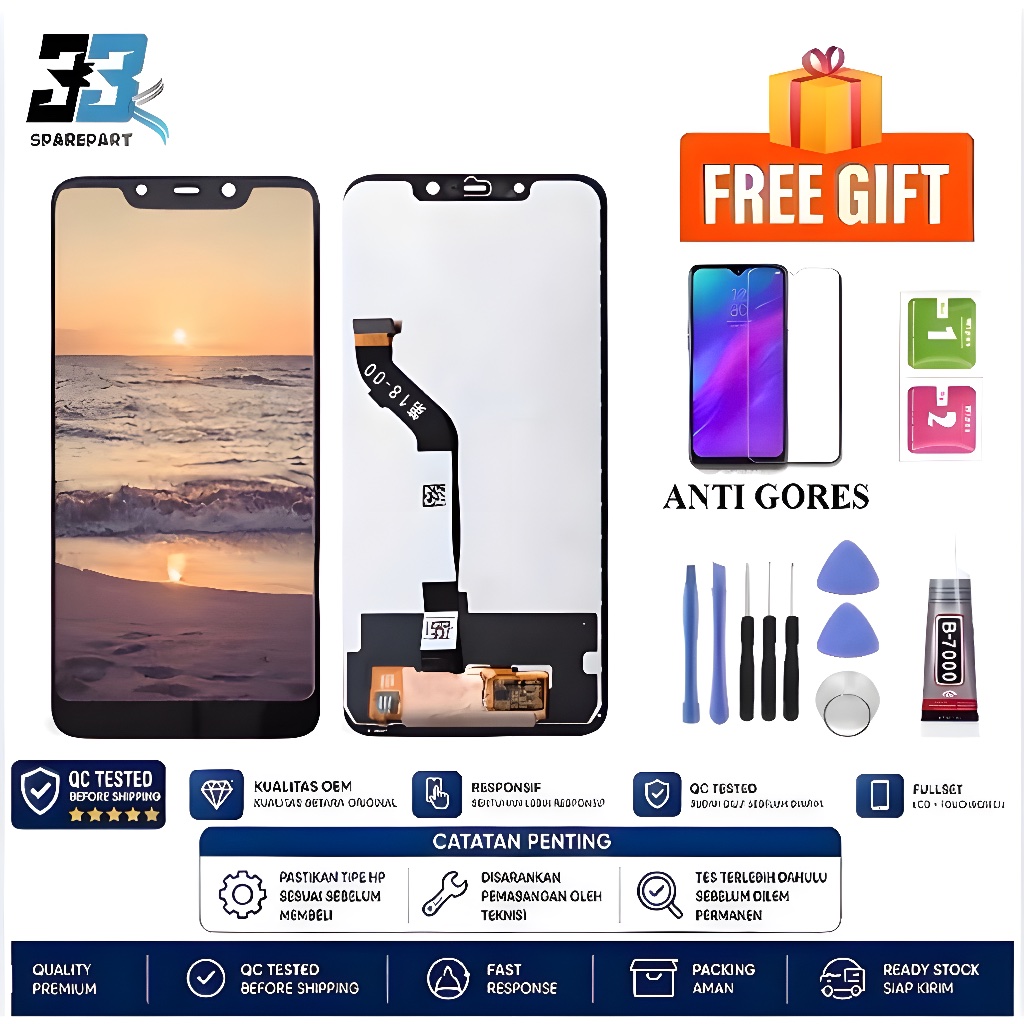 LCD TOUCHSCREEN POCOPHONE F1 / POCO F1 ORI LCD FULLSET