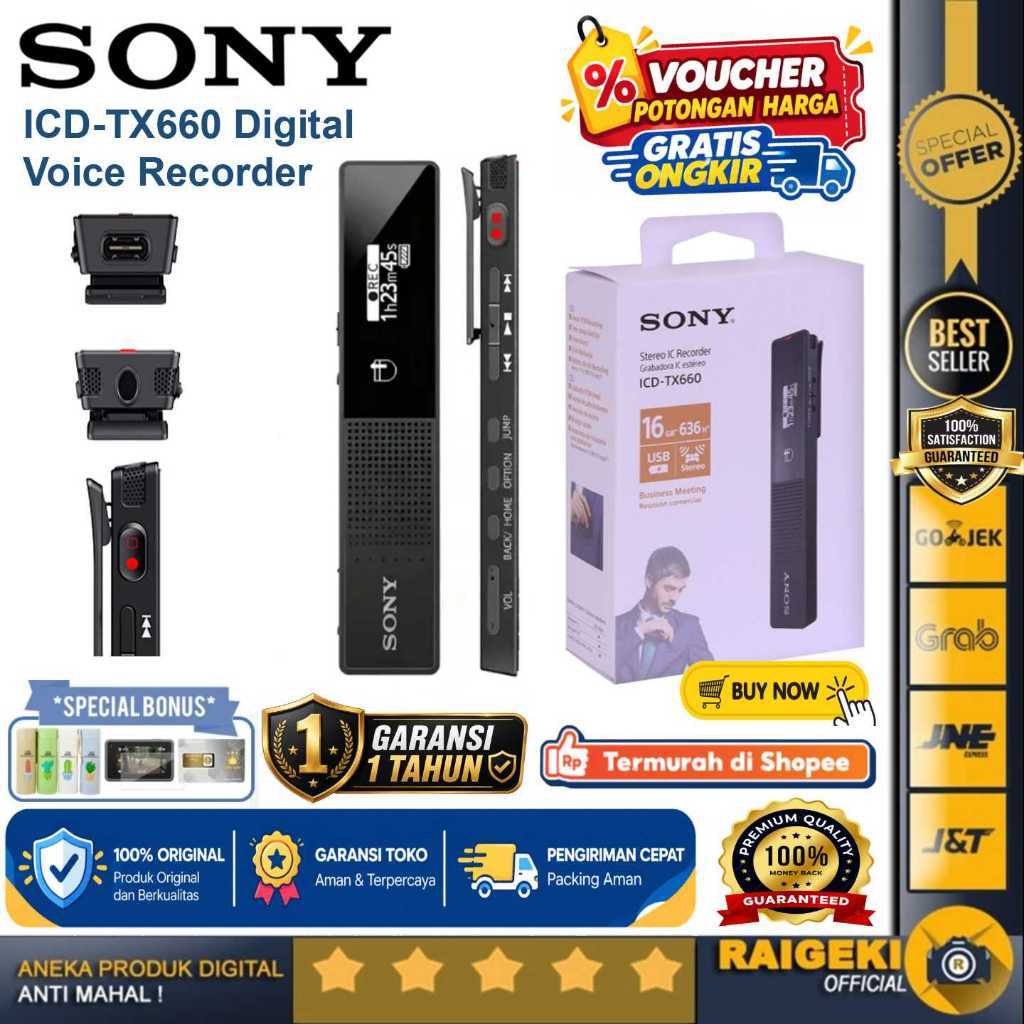 Sony ICD-TX660 Voice Recorder Perekam Suara GARANSI 1 TAHUN