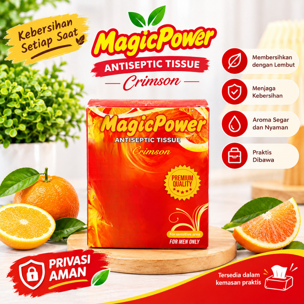 Tisu MagicPower Tisu Antiseptik Praktis & Higienis