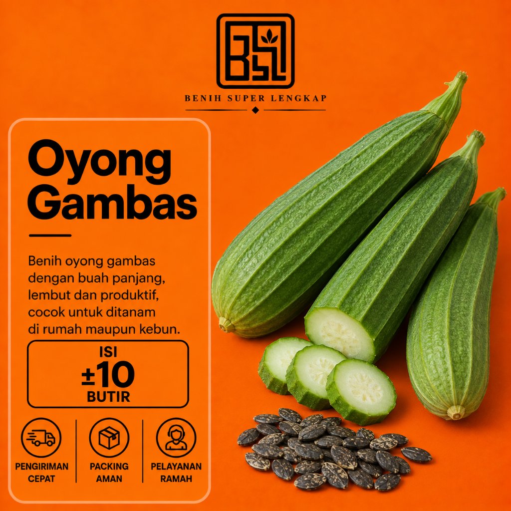 ( 10 Butir ) Benih Biji Oyong | Gambas | Emes | UKI BIBIT