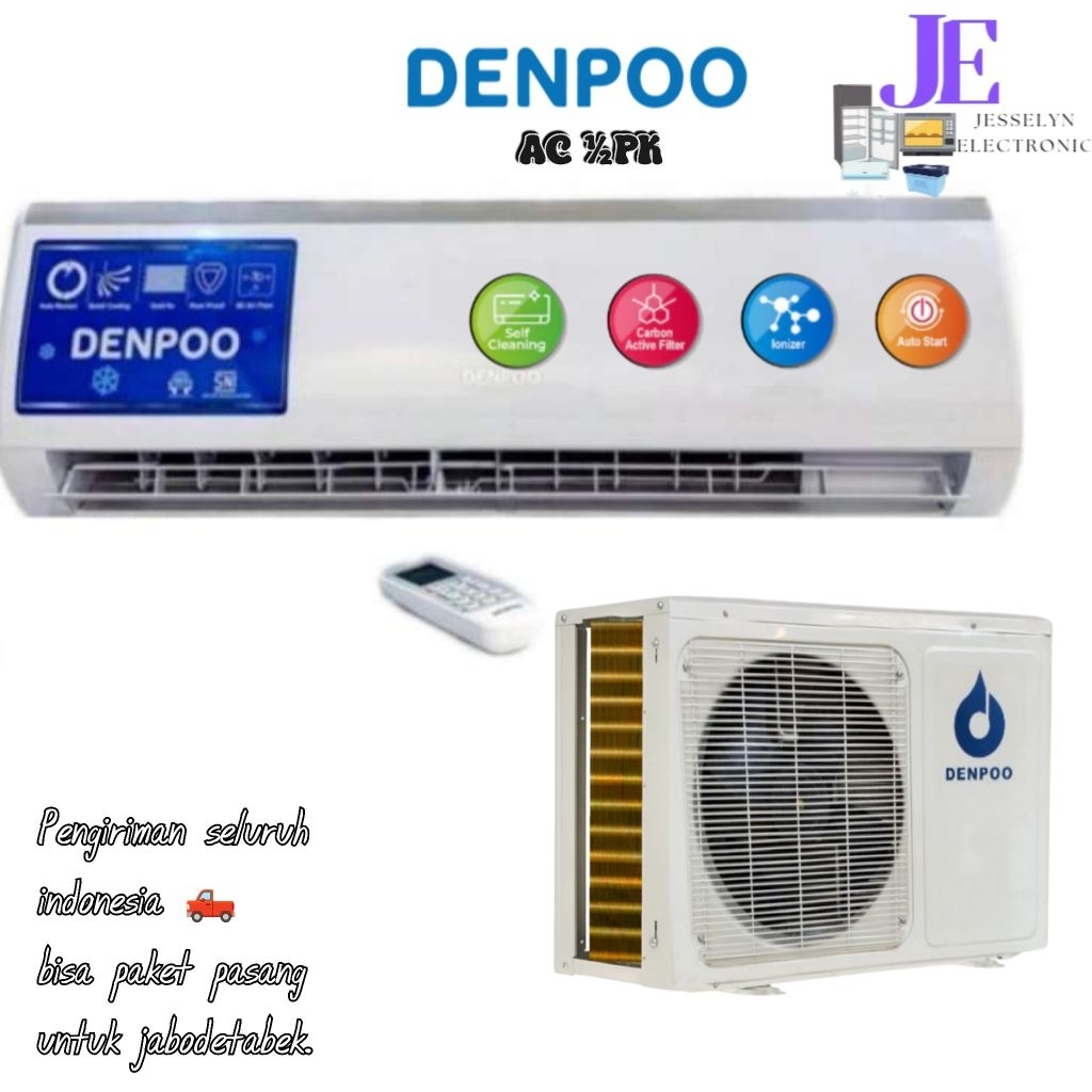 (INSTANT) AC DENPOO DDS-05CTL 5000 BTU 385 WATT 1/2 PK