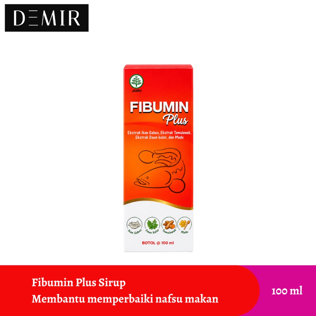 Fibumin Plus Sirup 100ml / Ekstrak Ikan Gabus