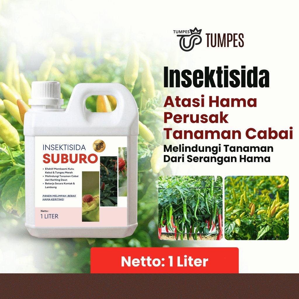 Pembasmi Hama Tanaman Cabai - Insektisida Suburo 1 Liter | Tumpes